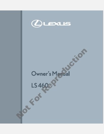 lexus ls 460 2015-2016 owners manual